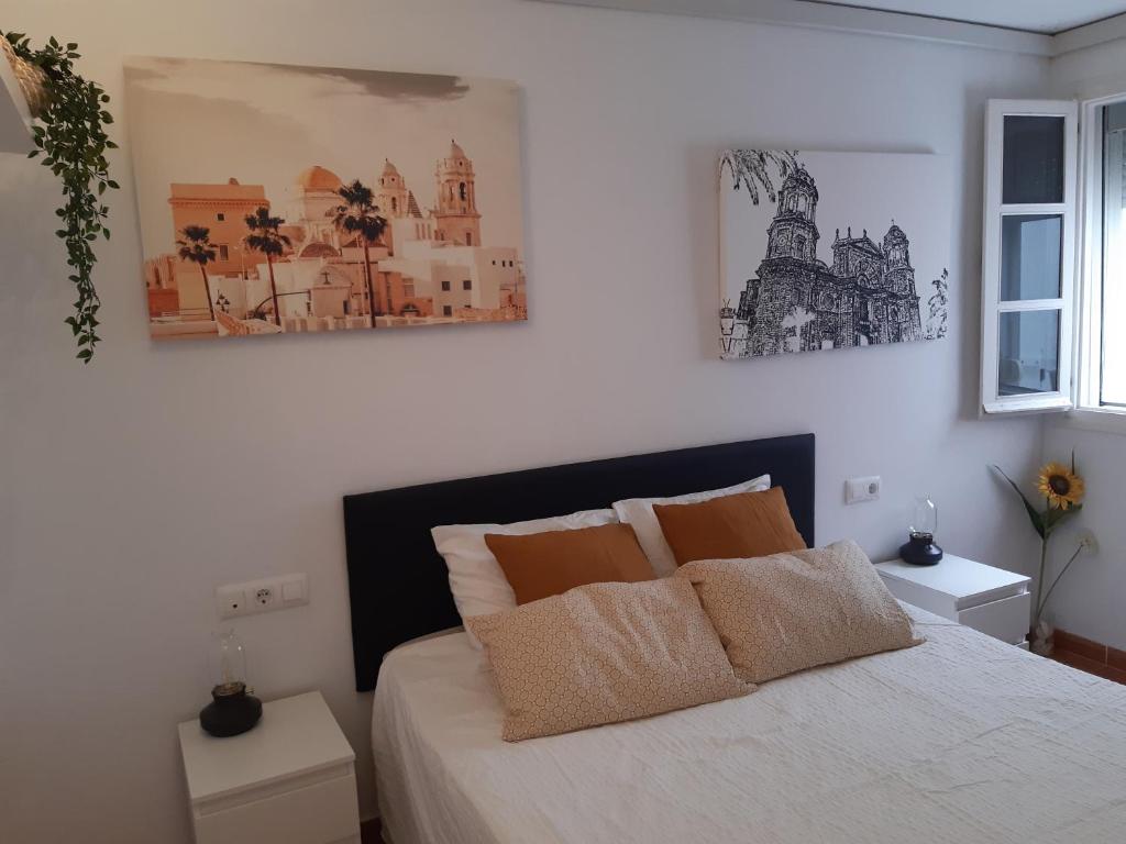 Posteľ alebo postele v izbe v ubytovaní Casa Caleta a 2 minutos de la playa