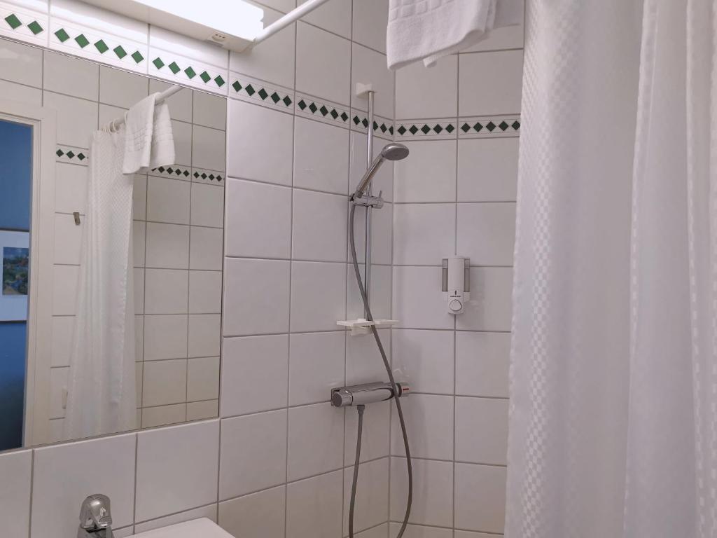 Koupelna v ubytování Hotel Lorensberg