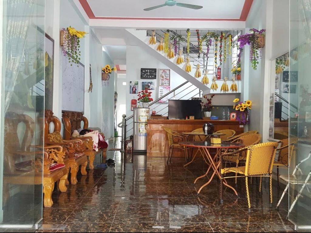 Posezení v ubytování Meo Vac Cosy Hostel