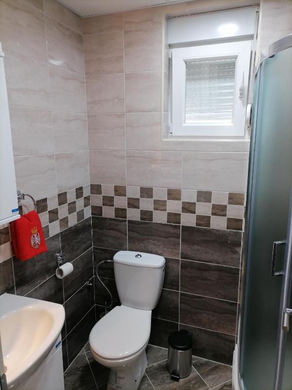 Koupelna v ubytování Apartman Jasna