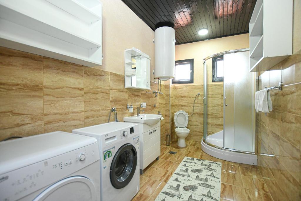 Koupelna v ubytování Apartman Pejović