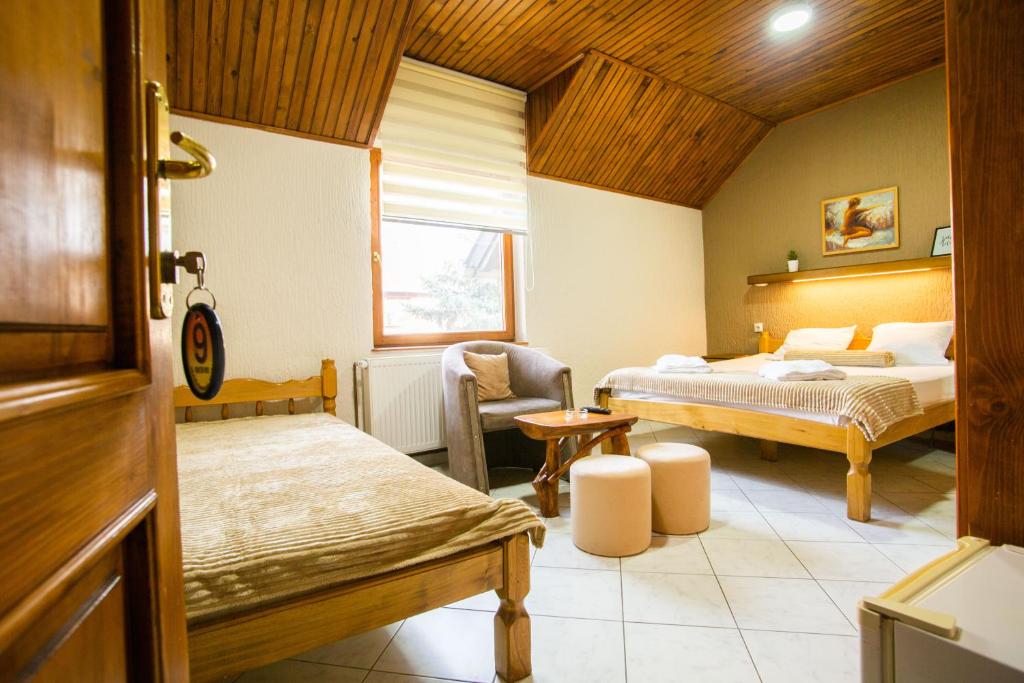 Guest House Vila Alexandar 객실 침대