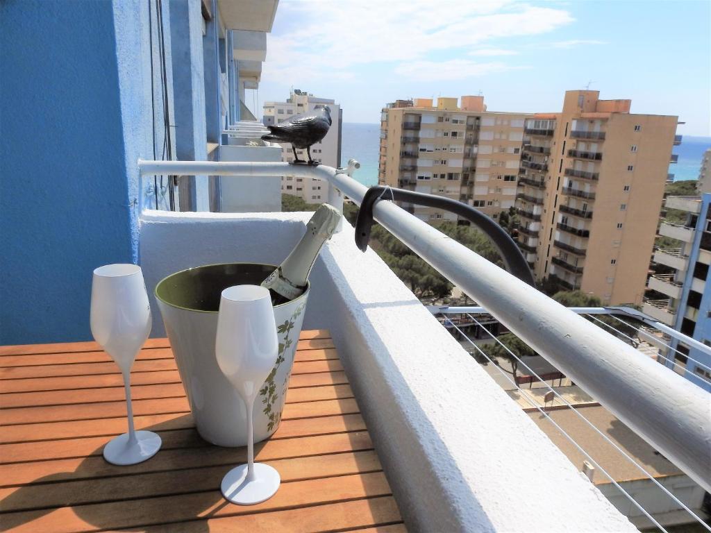 Un balcón o terraza de Apartament Vent de Xaloc
