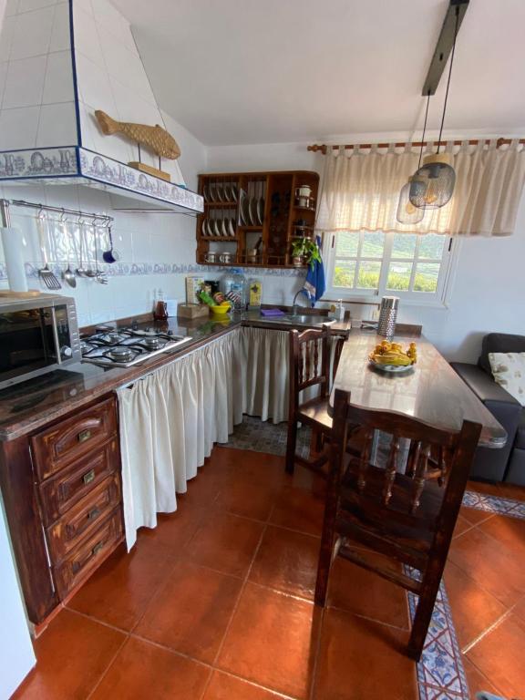 Kuchyň nebo kuchyňský kout v ubytování La Casita de la Breña.