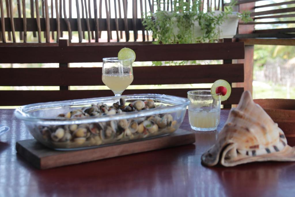 Makanan di atau berdekatan chalet