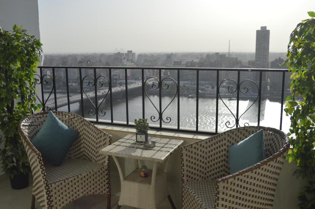 Balkón nebo terasa v ubytování Nile View Inn
