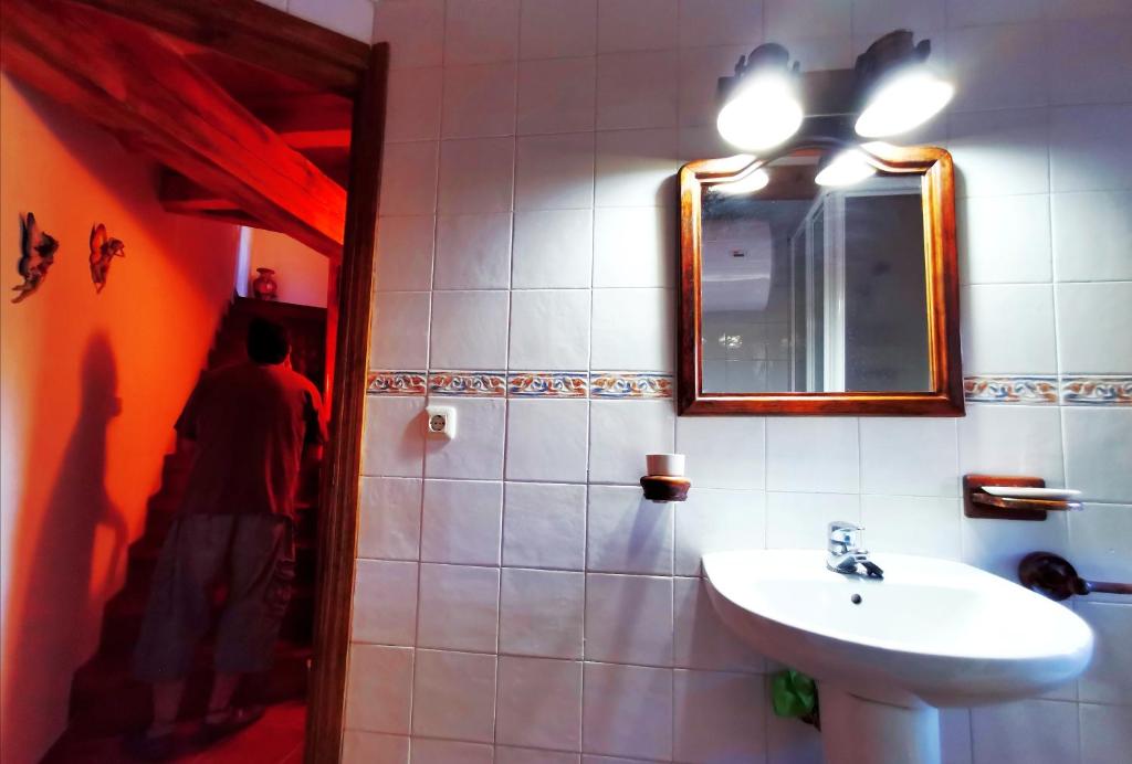 Koupelna v ubytování Casa rural La abuela Nines