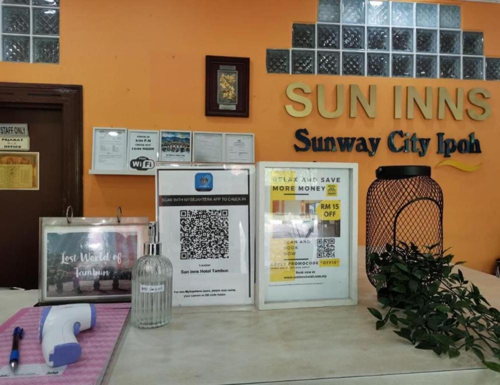 Certifikát, hodnocení, plakát nebo jiný dokument vystavený v ubytování Sun Inns Tambun