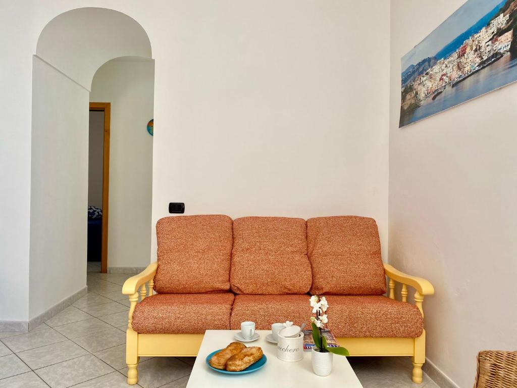 Posezení v ubytování Il Riccio Apartment