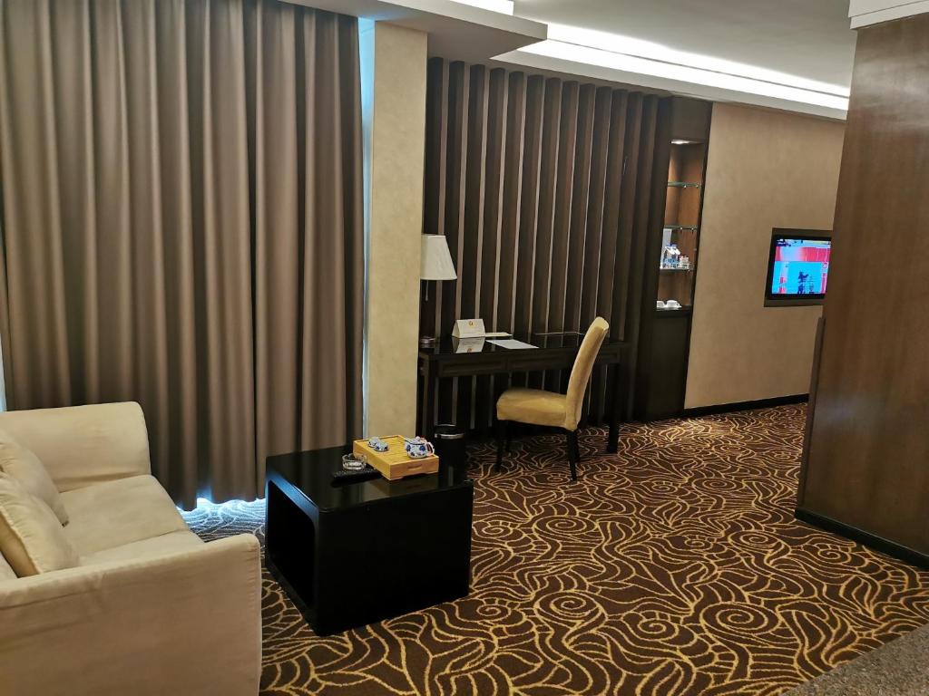 Posezení v ubytování Hua Shi Hotel