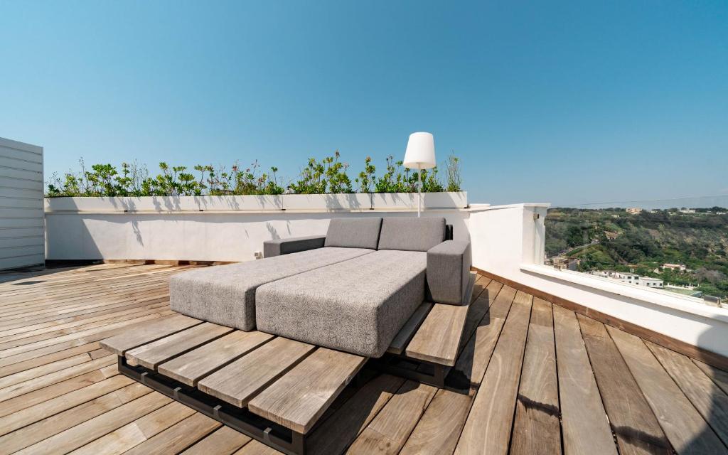 A balcony or terrace at Hotel Il Gabbiano