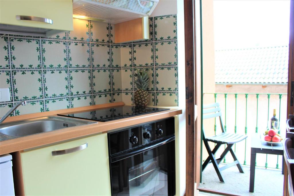 Kuchyň nebo kuchyňský kout v ubytování Trarego haus