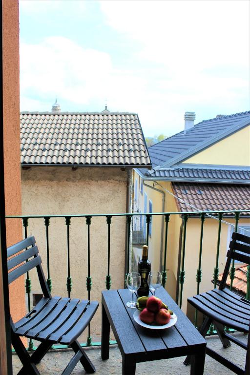 Balkón nebo terasa v ubytování Trarego haus