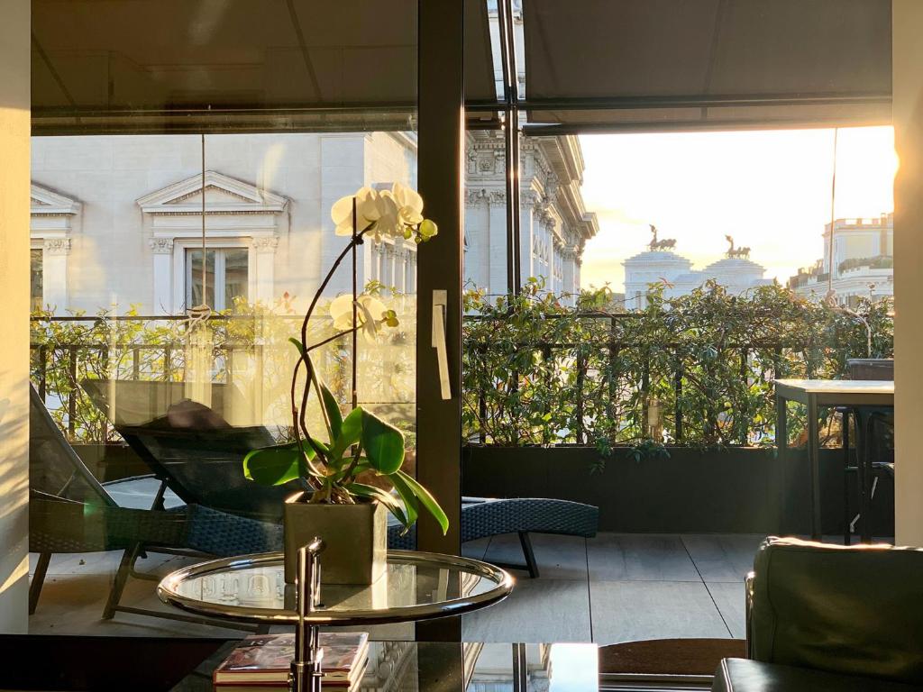 Posezení v ubytování Casa Terrazza Colosseo