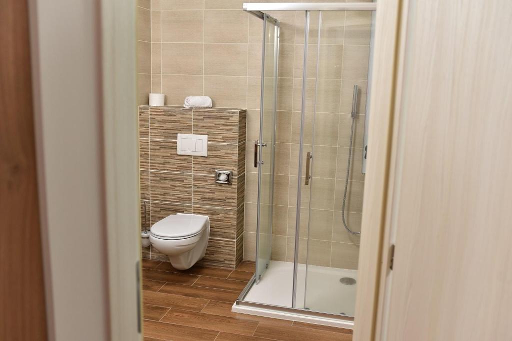 Koupelna v ubytování Wellness Hotel Bozeňov