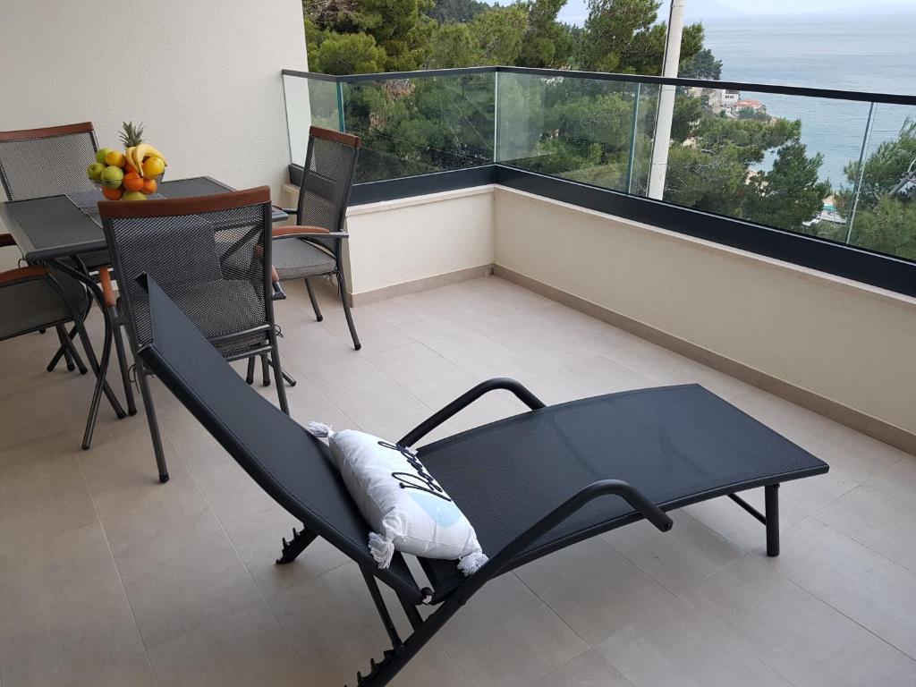 Balkón nebo terasa v ubytování La Vista apartments