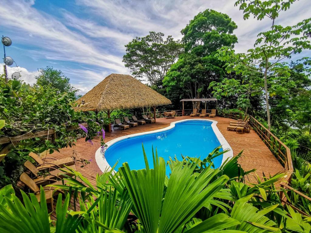 Bazén v ubytování Lapa Rios Lodge nebo v jeho okolí