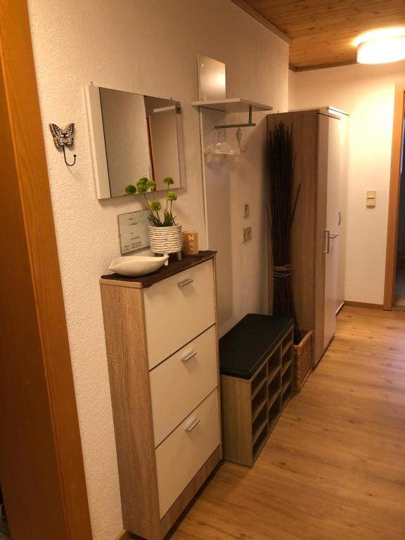 Kuchyň nebo kuchyňský kout v ubytování Ferienwohnung Tirol