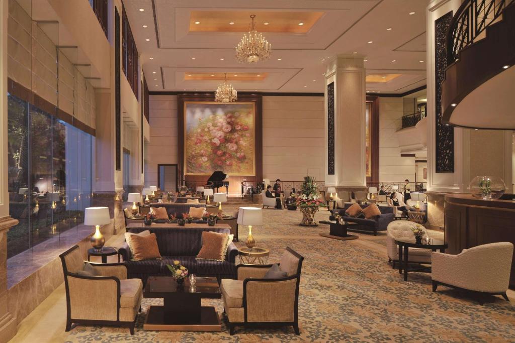Posezení v ubytování Shangri-La Beihai