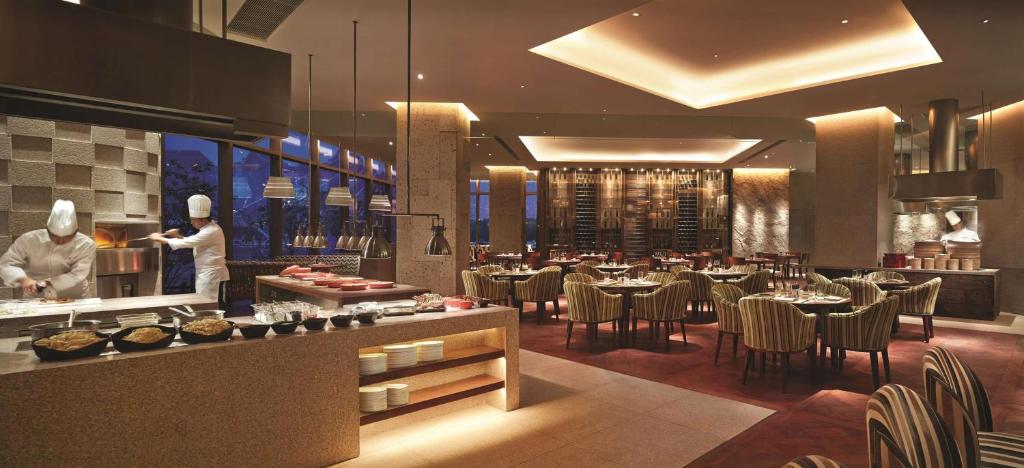 Posezení v ubytování Shangri-La Tianjin