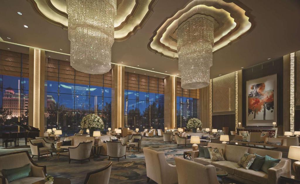Restaurace v ubytování Shangri-La Tianjin