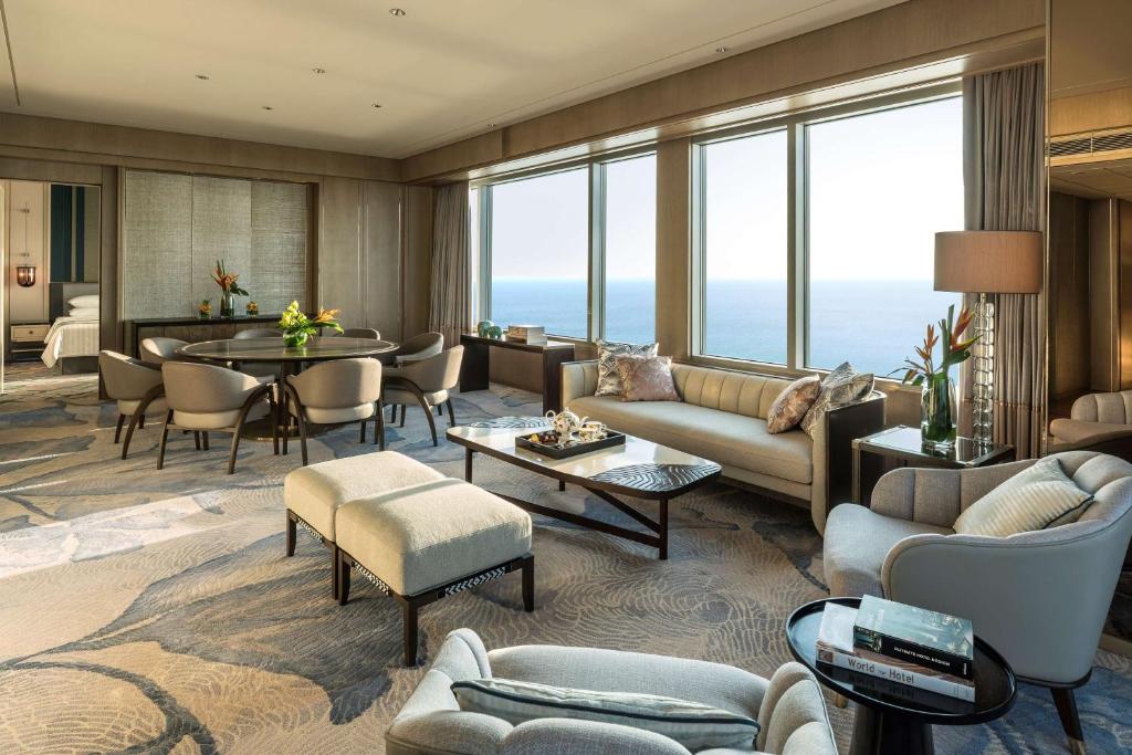 Posezení v ubytování Shangri-La Colombo