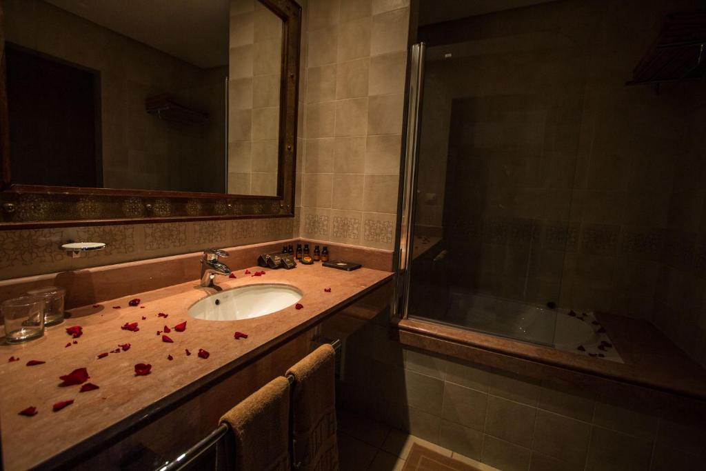 Koupelna v ubytování Hotel Tafilalet