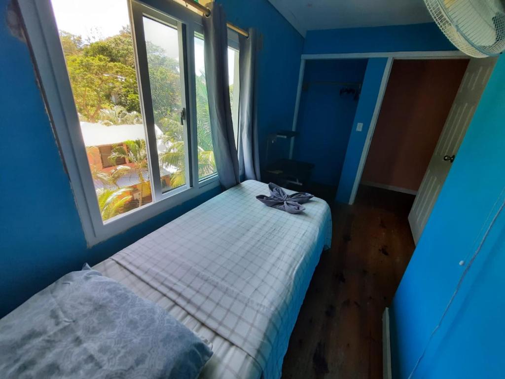 Postel nebo postele na pokoji v ubytování Roatan Backpackers' Hostel