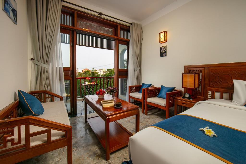 Posezení v ubytování Hoi An Riverside Villas & Apartments