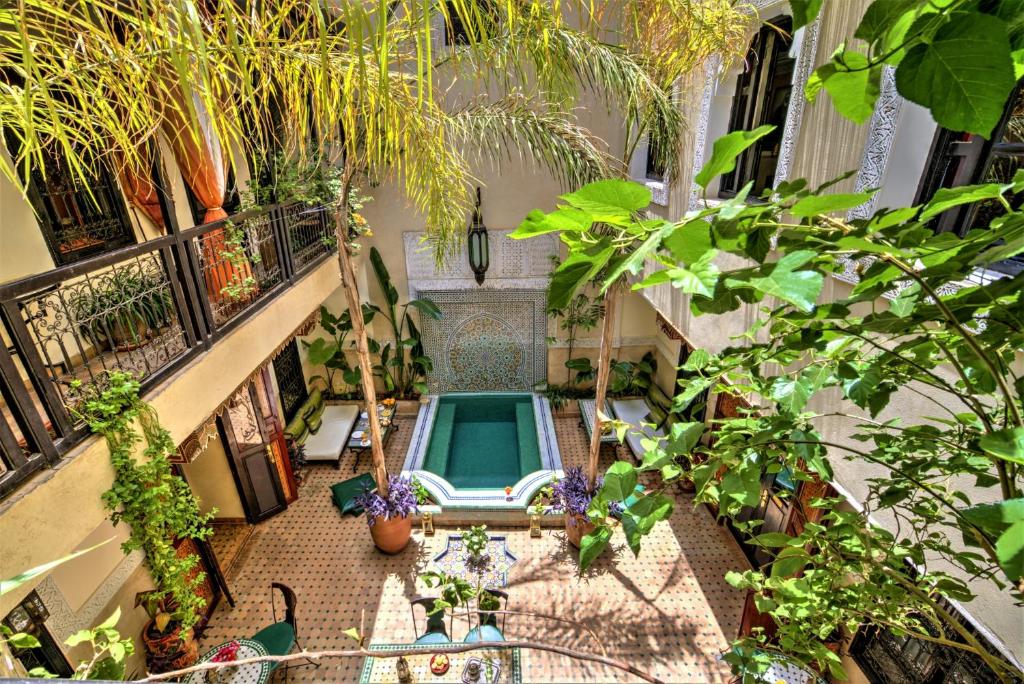 Vonkajšia záhrada v ubytovaní Riad Dar El Souk