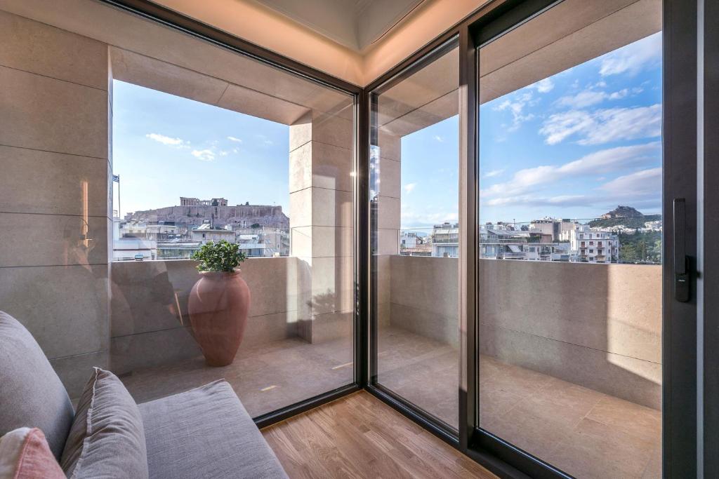 Balkón nebo terasa v ubytování Niche Hotel Athens