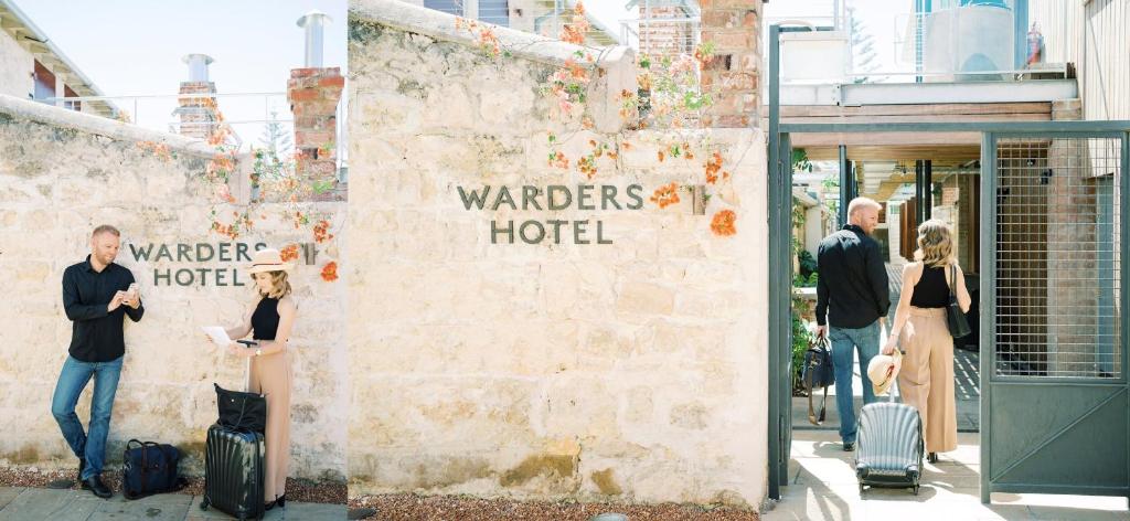 フリーマントルにあるWarders Hotel Fremantle Marketsのホテル外立ち