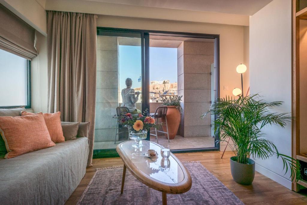 Posezení v ubytování Niche Hotel Athens