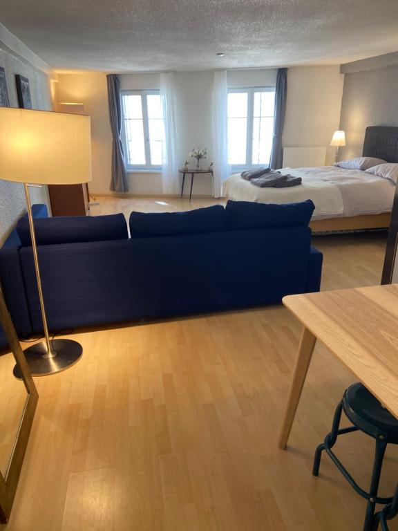 Uma cama ou camas num quarto em Studio SIEVA
