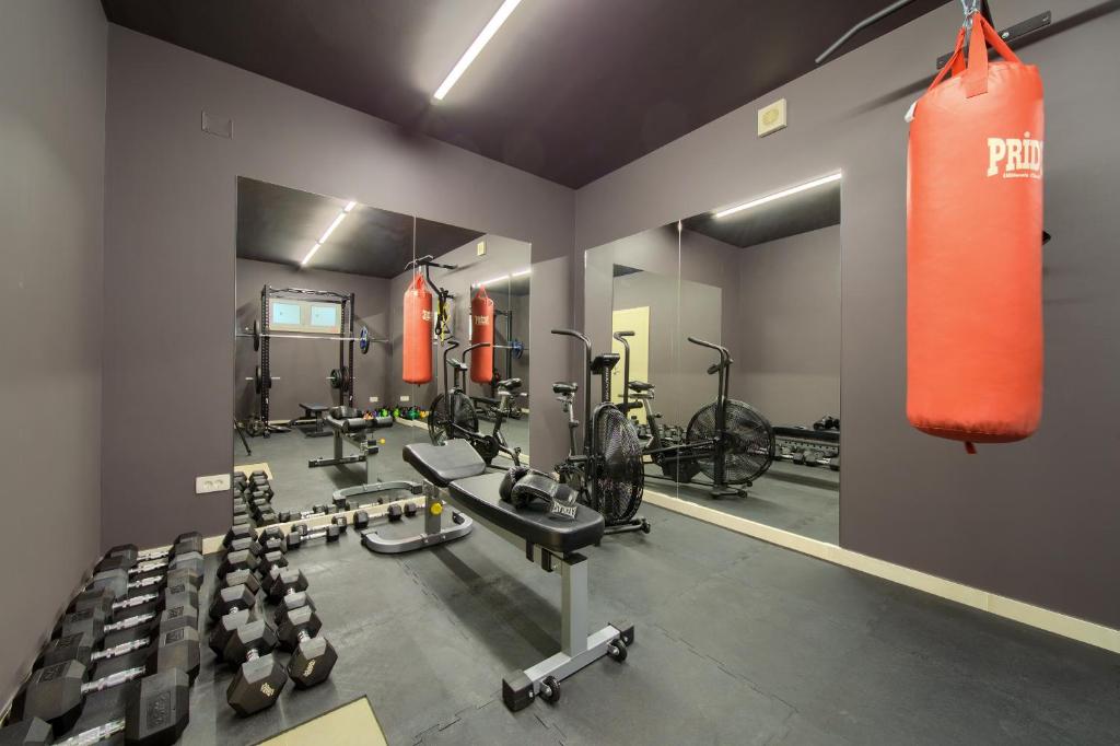 Fitness centrum a/nebo fitness zařízení v ubytování Villa Allegra