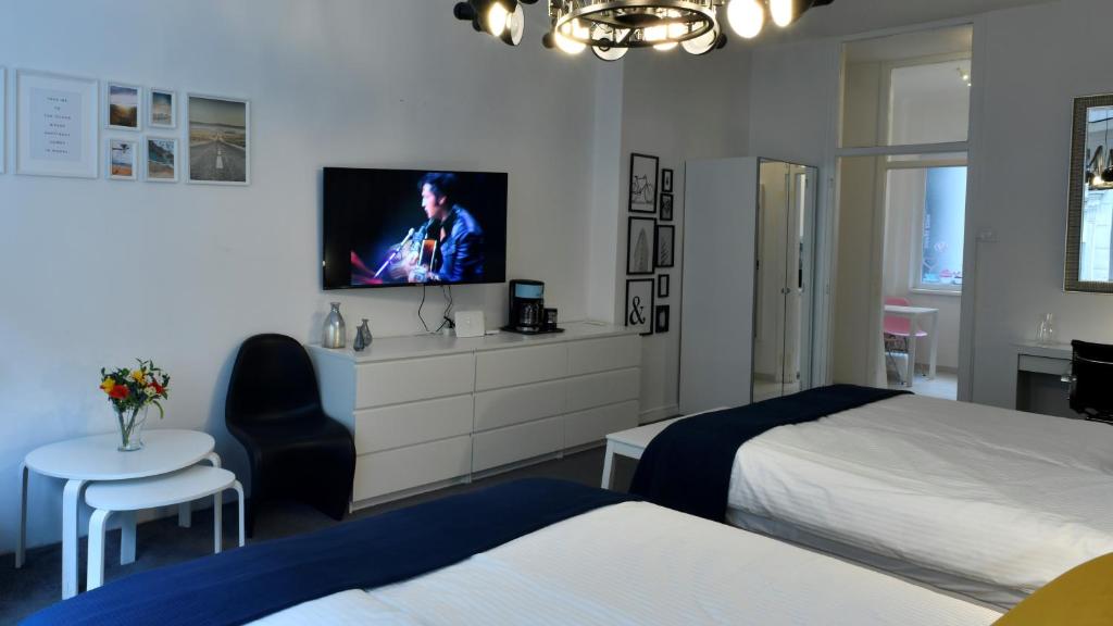 Posteľ alebo postele v izbe v ubytovaní Apartment Penkala