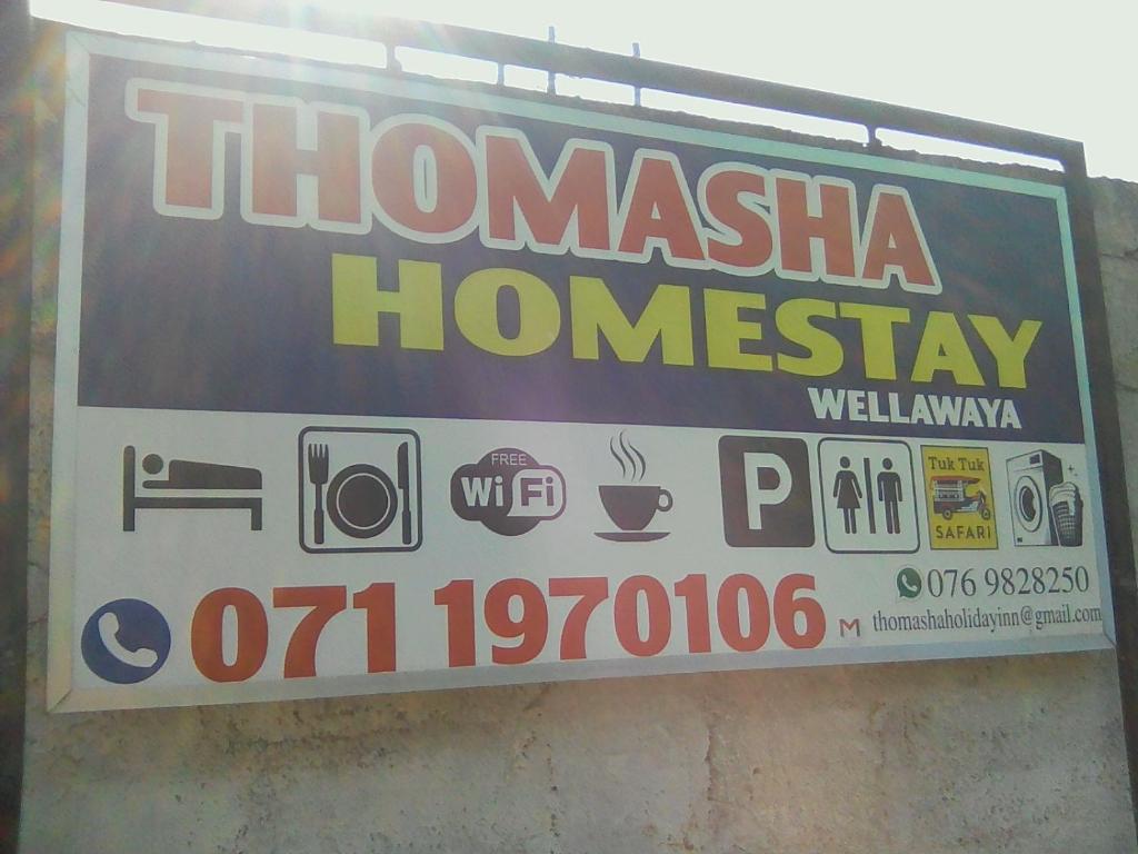 Certifikát, hodnocení, plakát nebo jiný dokument vystavený v ubytování Thomasha Homestay Wellawaya