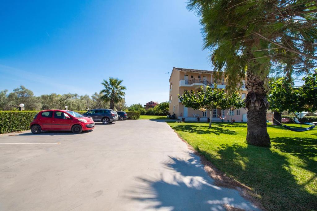 Zahrada ubytování Artemis Pension