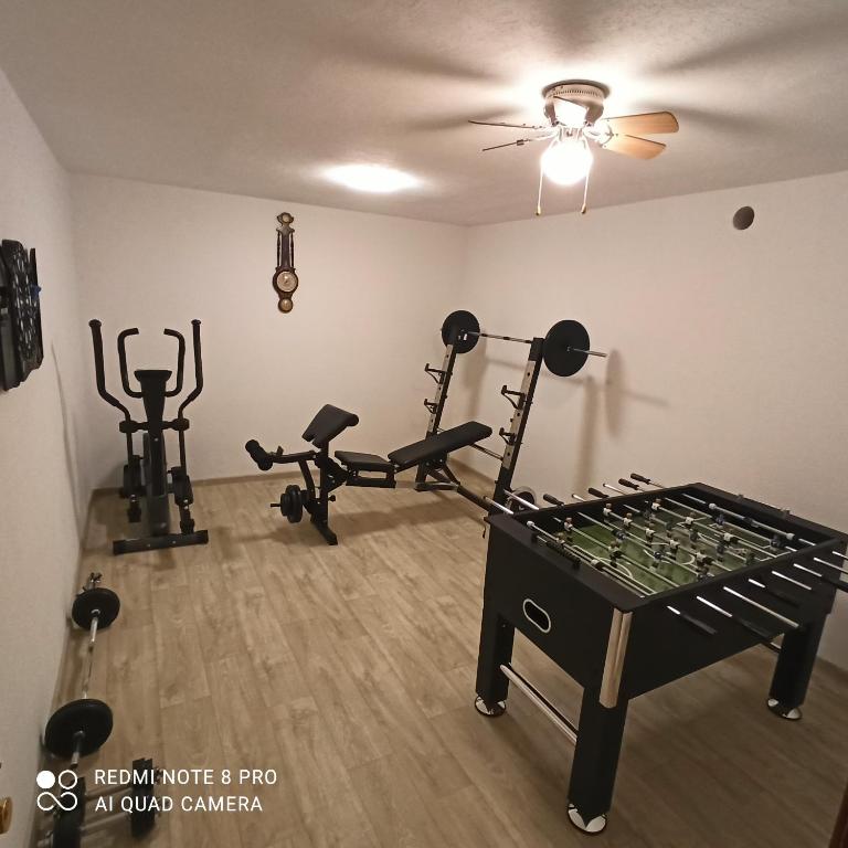 Posilňovňa alebo fitness centrum v ubytovaní Apartman Paty&Inky