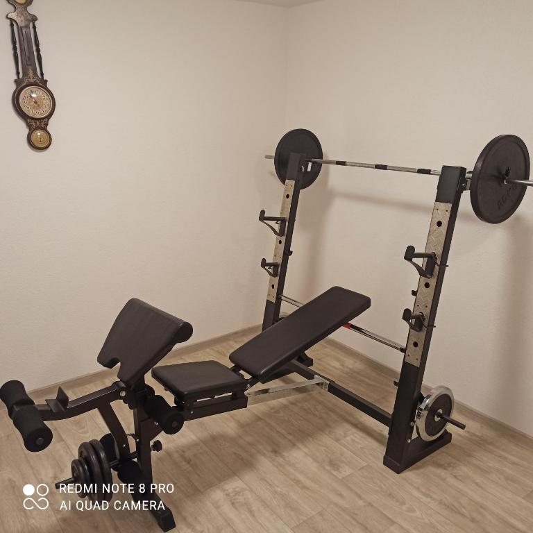 Posilňovňa alebo fitness centrum v ubytovaní Apartman Paty&Inky