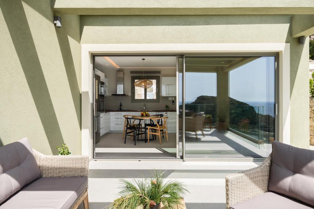 Posezení v ubytování paleo villas