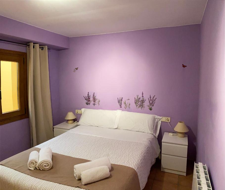 Cama o camas de una habitación en La Polaina