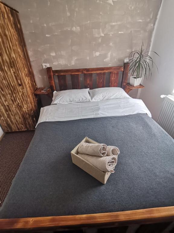 Postel nebo postele na pokoji v ubytování Cabanute Luca Ama Bran