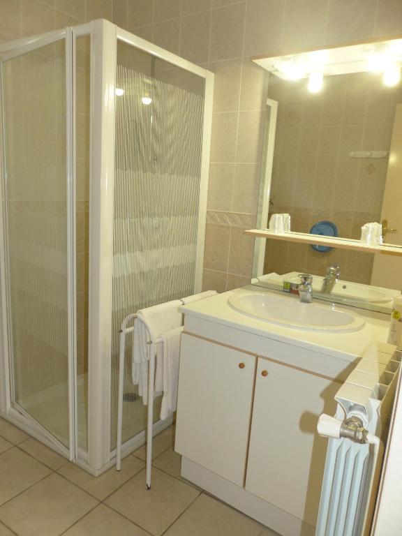 Koupelna v ubytování Hotel Logis Auberge de l'Isard