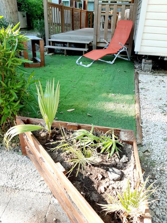 Zahrada ubytování Mobilhome dans Camping les Sables d'or