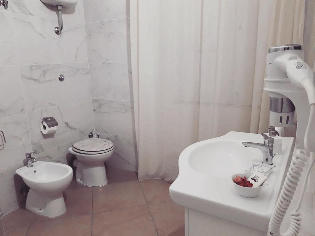 Koupelna v ubytování La Locanda del Baffo