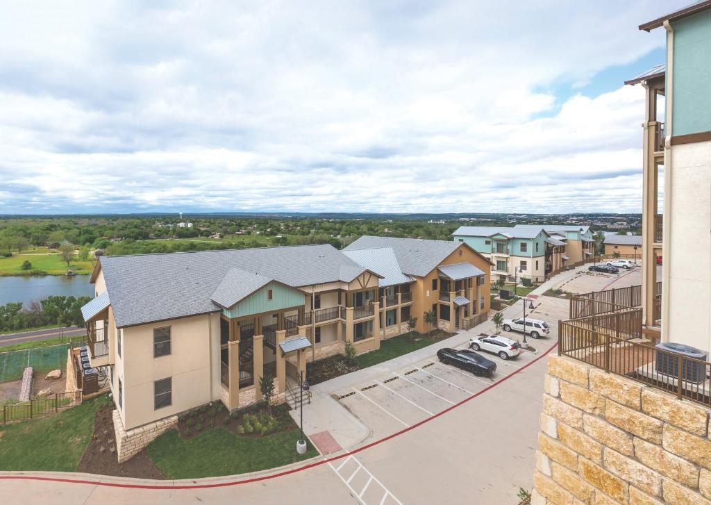an aerial view of a apartment complex at WorldMark Marble Falls in Marble Falls