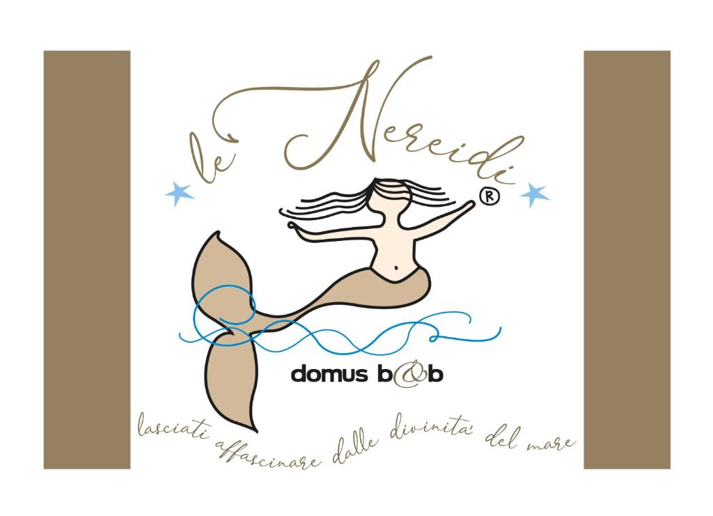 a vector illustration of a mermaid with the words mermaidds balls of justice at Domus B&B Le Nereidi in Lampedusa