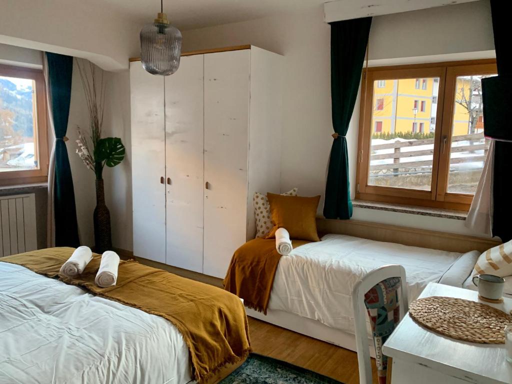 Cama o camas de una habitación en Casa di Franz