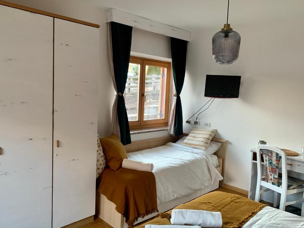 Cama o camas de una habitación en Casa di Franz